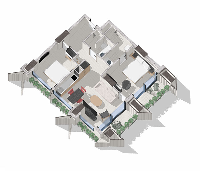 2 Bedroom / Type Corner