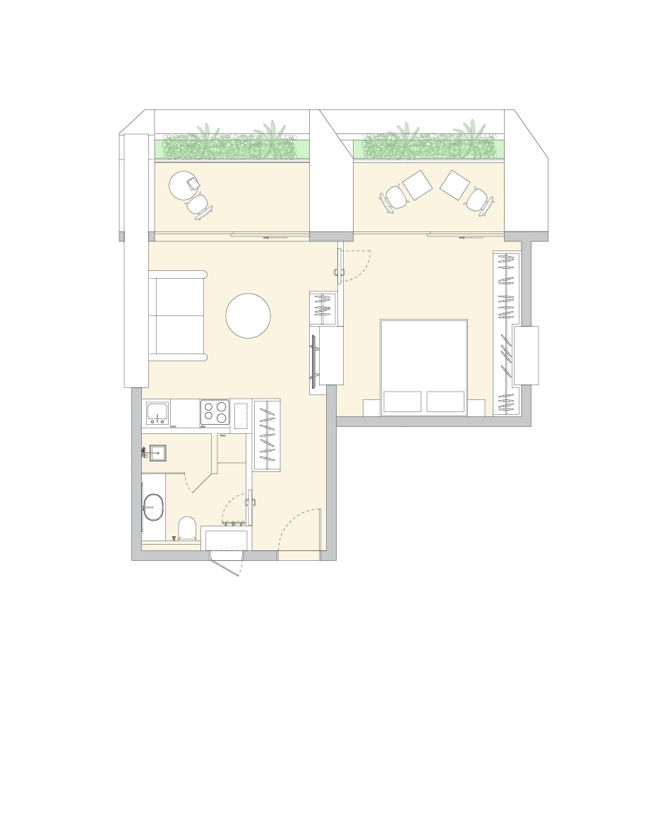 1-bedroom apartment
